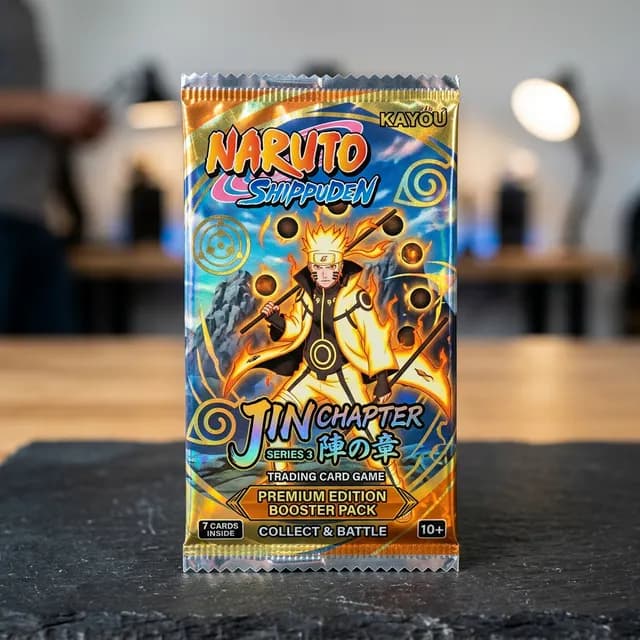 KAYOU Naruto Jin Chapter Series 3 Booster Pack (English) - KAYOU Naruto Collectible Card Booster Pack available in Australia